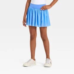 Girls' Mesh Pleated Skort - All In Motion™ Vibrant Blue XL