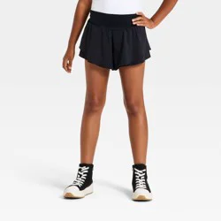 Girls' Flutter Shorts - All In Motion™ Black L