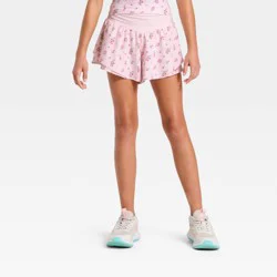 Girls' Flutter Shorts - All In Motion™ Pink L
