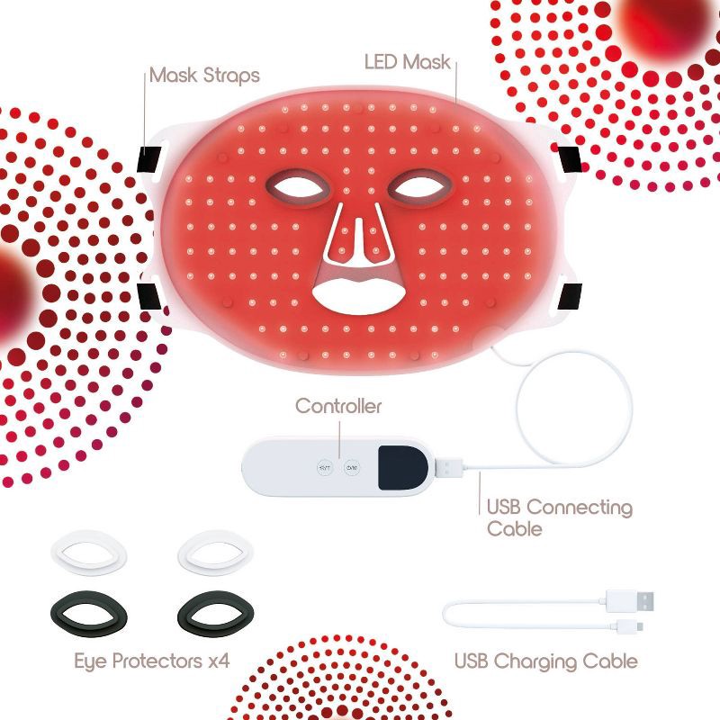 slide 3 of 7, SLF LED Face Mask, 1 ct