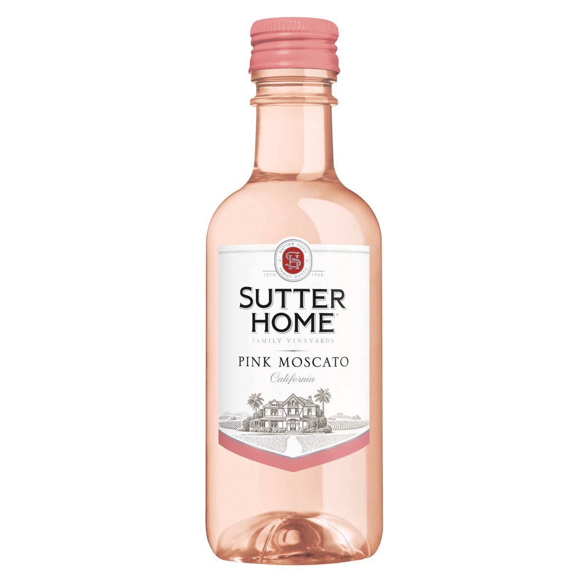 slide 12 of 40, Sutter Home Pink Moscato Pink Wine, 187mL Wine Bottles (4 Pack), 10% ABV, 187 ml