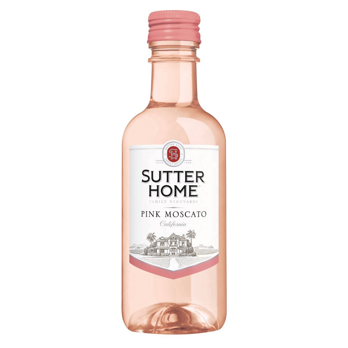 slide 23 of 40, Sutter Home Pink Moscato Pink Wine, 187mL Wine Bottles (4 Pack), 10% ABV, 187 ml