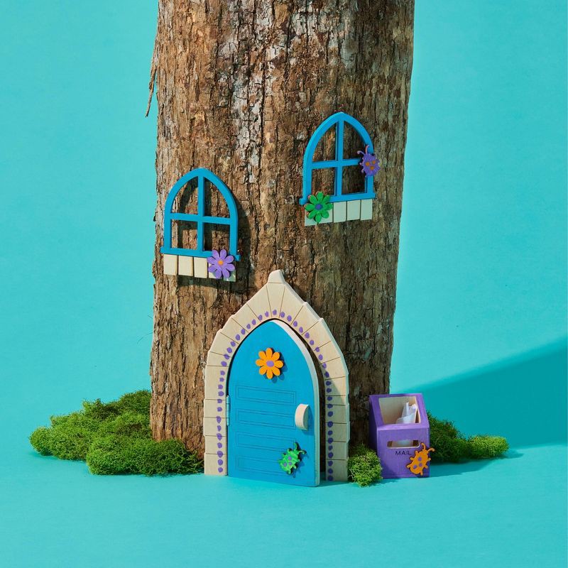 slide 2 of 6, Mud Puddle Society Wood Troll Door, 1 ct