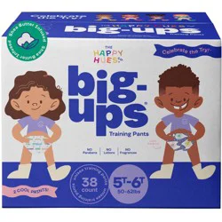 Happy Hues Big-ups Disposable Training Pants - 5T-6T - 38ct: Wetness Indicator, Leak Guards, Paraben-Free