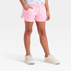 Girls' Knit Pull-On Shorts - Cat & Jack™ Pink S