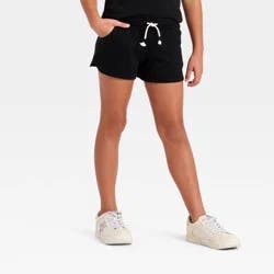Girls' Knit Pull-On Shorts - Cat & Jack™ Black L