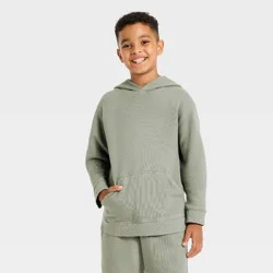 Boys' French Terry Hooded Pullover Sweatshirts - All In Motion™ Gray XL