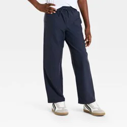 Boys' Straight Leg Pull-On Pants - All In Motion™ Dark Blue L
