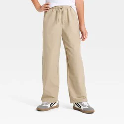 Boys' Straight Leg Pull-On Pants - All In Motion™ Khaki L