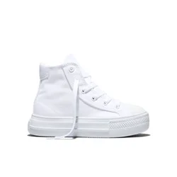 Converse Kids' Platform High Top Sneakers - White 6
