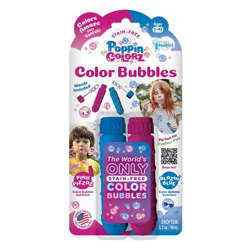 PoppinColorz 2-pack Bubble Tubes - Pink/Blue