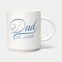 14oz Dad Est.2026 Stacking Mug White - Room Essentials™