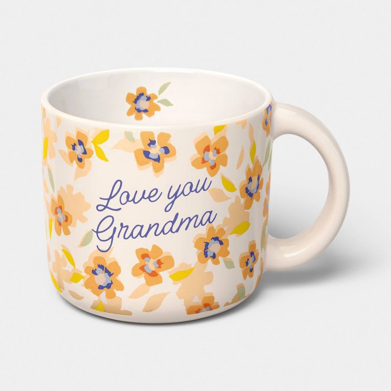 slide 1 of 3, 14oz Love you Grandma Shortie Mug Pink - Room Essentials™, 14 oz
