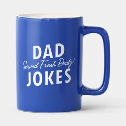 14oz Dad Jokes Tall Can Mug Blue - Room Essentials™