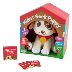 Chuckle & Roar Hide & Seek Puppy Interactive Plush Toy with Sounds - Kids Electronic Game Ages 3+