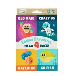 Chuckle & Roar Kids Card Game Set (4-Pack) - Classic Family Card Games Ages 3+