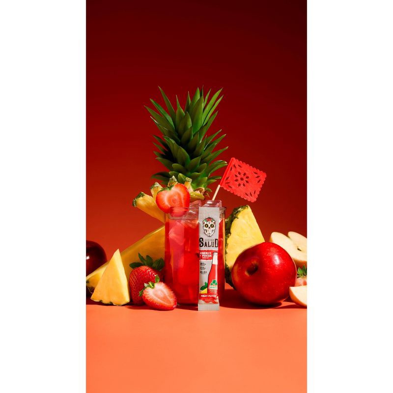 slide 2 of 6, Salud Energy + Focus Jarritos Fruit Punch Electrolyte Drink Mix - 6pk/0.21oz Packet Sticks, 6 ct, 0.21 oz