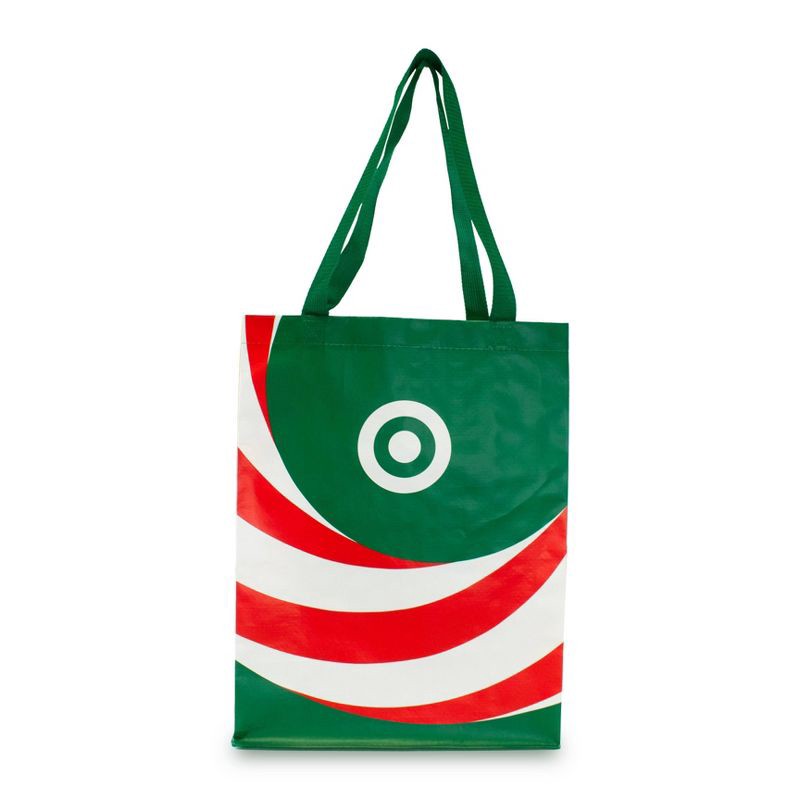 slide 2 of 3, Holiday Candy Cane Bag Green, 1 ct