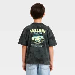 Boys' Short Sleeve 'Malibu' Graphic T-Shirt - Cat & Jack™ Charcoal Gray S