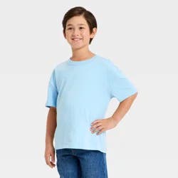Boys' Short Sleeve Oversized T-Shirt - Cat & Jack™ Baby Blue L