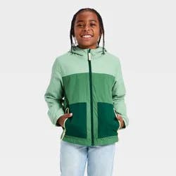 Boys' Colorblock Windbreaker Jacket - Cat & Jack™ Green S