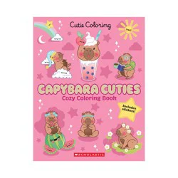 Scholastic Capybara Cuties Cozy Coloring Book (Paperback)