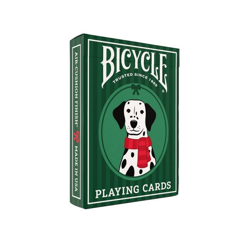slide 4 of 7, Bicycle Dalmatians Green Playing Cards, 1 ct