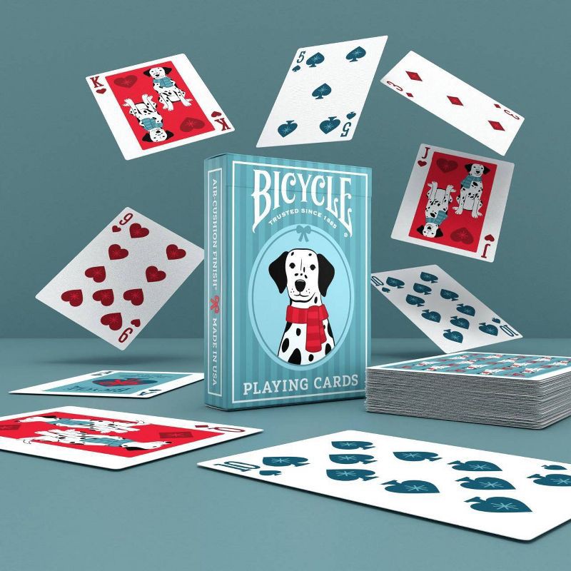 slide 5 of 7, Bicycle Dalmatians Blue Playing Cards, 1 ct