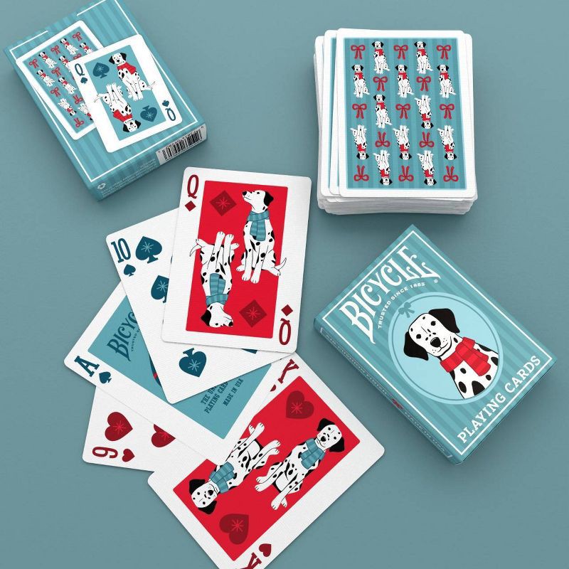 slide 6 of 7, Bicycle Dalmatians Blue Playing Cards, 1 ct