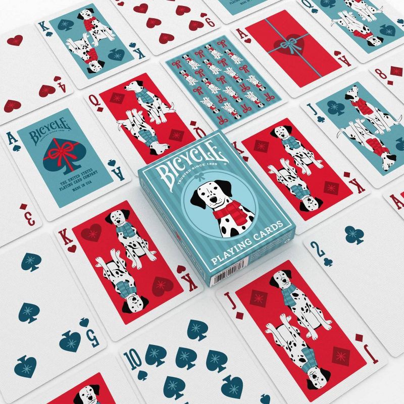 slide 7 of 7, Bicycle Dalmatians Blue Playing Cards, 1 ct