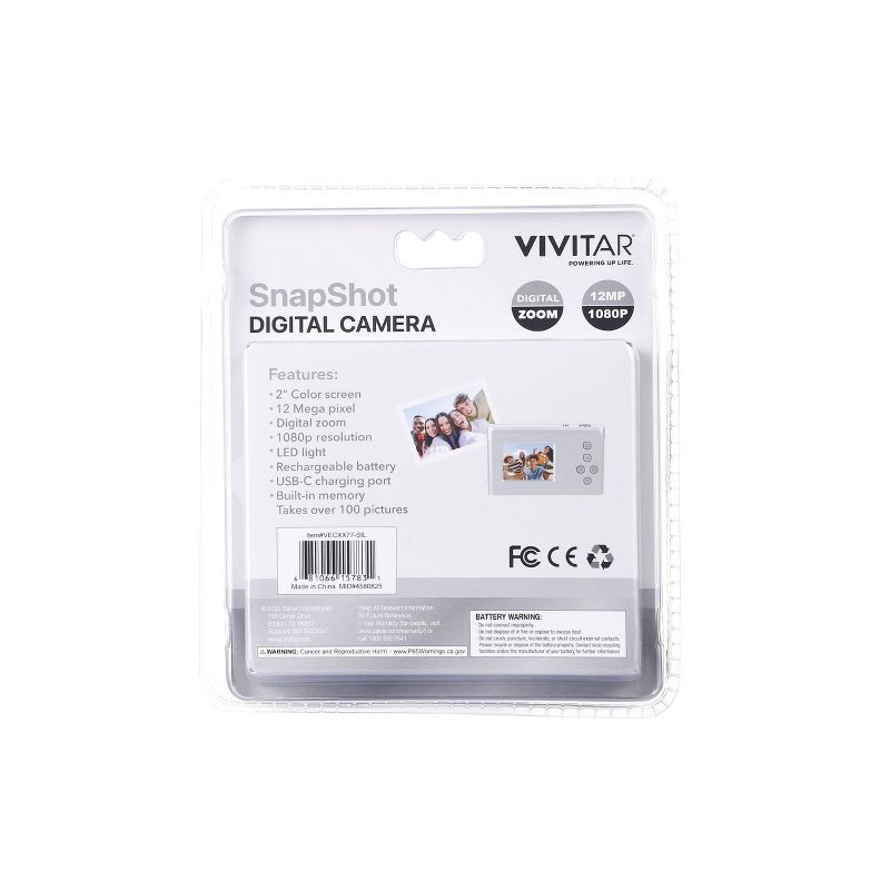 slide 7 of 11, Vivitar SnapShot Digital Camera - Silver, 1 ct