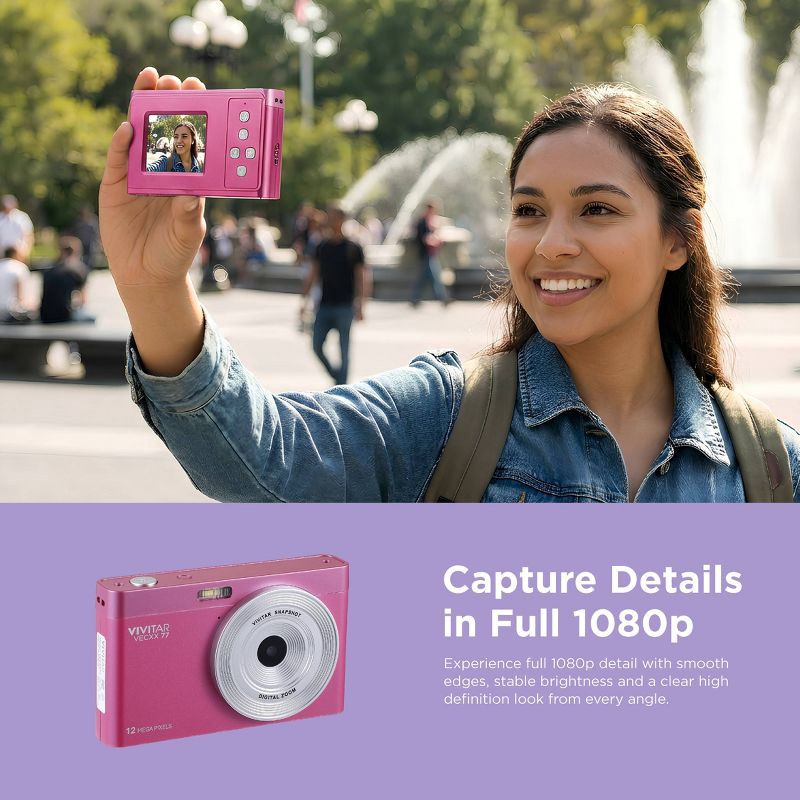 slide 5 of 11, Vivitar SnapShot Digital Camera - Warm Fuchsia, 1 ct
