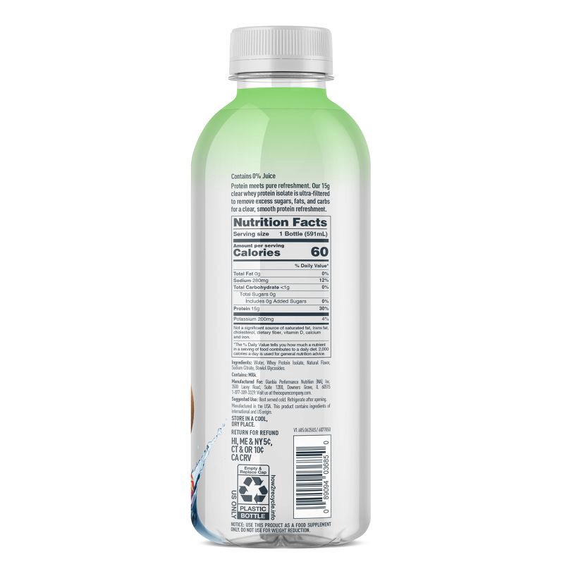 slide 2 of 11, Isopure Ready to Drink Strawberry Kiwi 15g Clear Protein Water with Electrolytes - 20 fl oz, 15 gram, 20 fl oz
