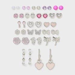 Girls' 20pk Hearts and Roses Earring Set - Cat & Jack™