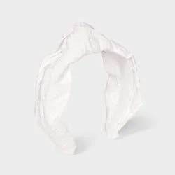 Girls' Headband Top Knot - Cat & Jack™ White