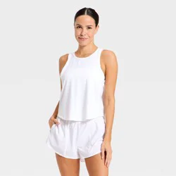 Women's Mesh Back Run Tank Top - All In Motion™ White L