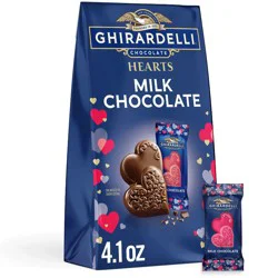 Ghirardelli Valentine's Milk Hearts Chocolate Candy Bag - 4.1oz