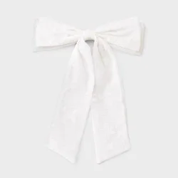 Girls' Butterfly Bow - Cat & Jack™ White