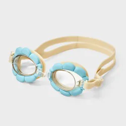 Girls' Flower Swim Goggles - Cat & Jack™ Blue