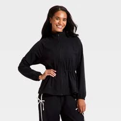 Women's Woven Peplum Jacket - All In Motion™ Black M