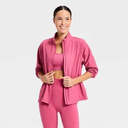 Women's Woven Peplum Jacket - All In Motion™ Berry Pink S