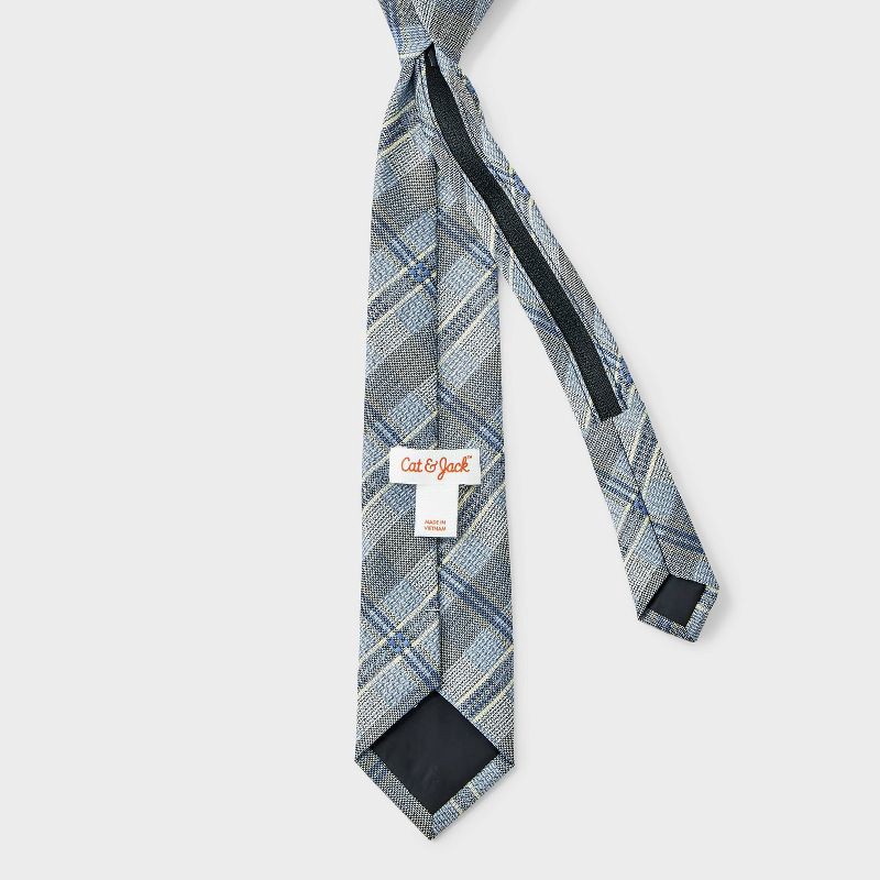 slide 2 of 3, Boys' Plaid Zip Necktie - Cat & Jack™ S/M, 1 ct