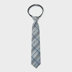 Boys' Plaid Zip Necktie - Cat & Jack™ M/L