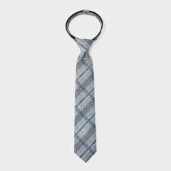 Boys' Plaid Zip Necktie - Cat & Jack™ M/L