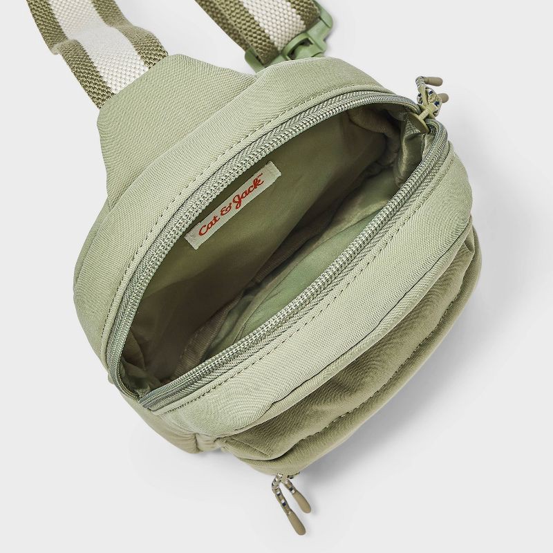 slide 3 of 5, Boys' Sling Bag - Cat & Jack™ Olive Green, 1 ct