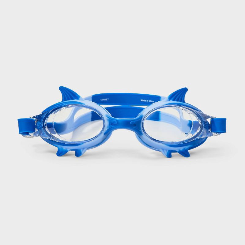 slide 2 of 3, Boys' Shark Swim Goggles - Cat & Jack™ Blue, 1 ct