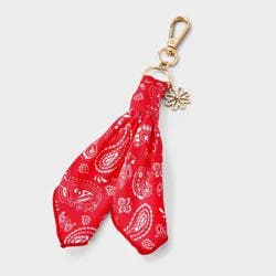 Girls' Handkerchief with Flower Bag Charm - art class™ Red