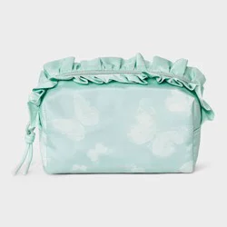 Girls' Butterfly Printed Ruffle Rectangle Pouch - art class™ Green