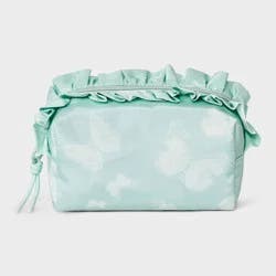 Girls' Butterfly Printed Ruffle Rectangle Pouch - art class™ Green