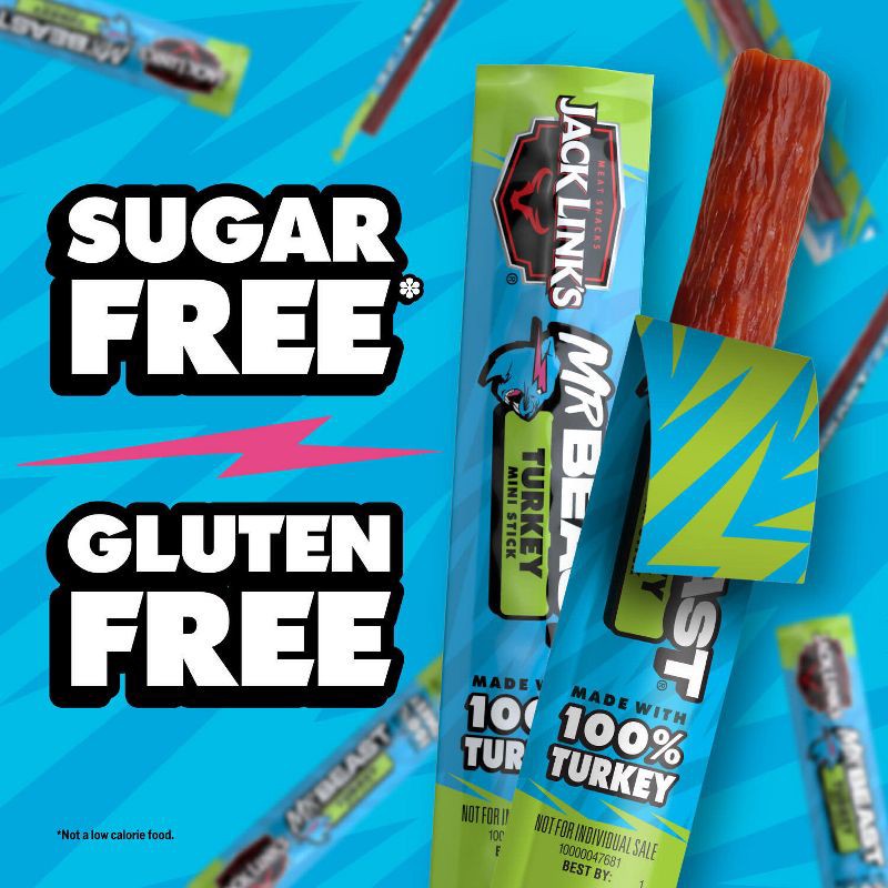 slide 6 of 9, Jack Link's MrBeast Mini Turkey Sticks - 6oz/12ct, 6 oz, 12 ct